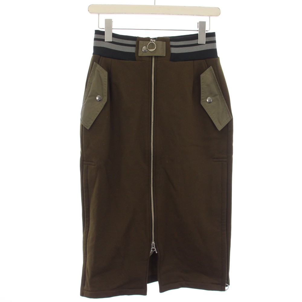 【中古】ウジョー Ujoh Zip Tight スカート スカート 裏起毛 ジップ ロング 2 カーキ UQ-S06-005 /TK ■ECA003 レディース 【ベクトル 古着】 260330 11,925円