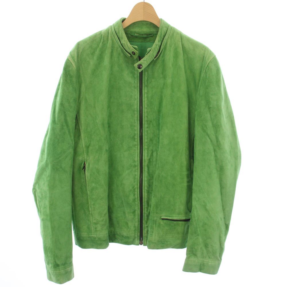 【中古】ケ ドゥ ヴァルミ QUAI DE VALMY シングルライダース ジップアップ スエード 48 緑 グリーン /TK ■ECA003 メンズ 【ベクトル 古着】 260330 18,426円
