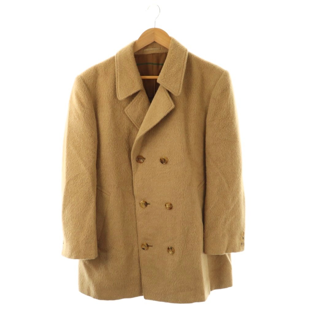 【中古】ランバン LANVIN ダブルコート アルパカ R50-46 ベージュ /ES ■GY49 メンズ 【ベクトル 古着】 260331｜ブランド古着の買取販売ベクトル