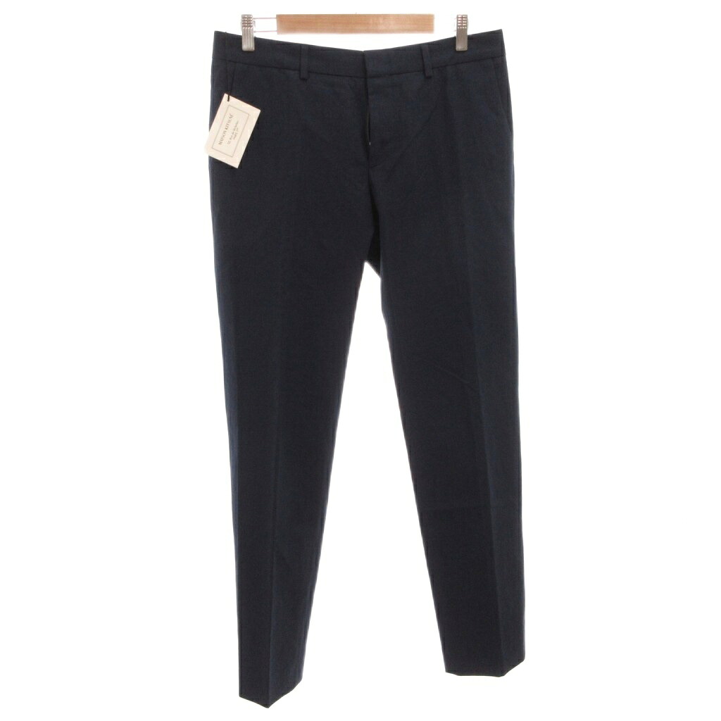 【中古】メゾンキツネ MAISON KITSUNE パンツ スラックス ストレート 42 紺 ネイビー /FF ■GY62 メンズ 【ベクトル 古着】 260406