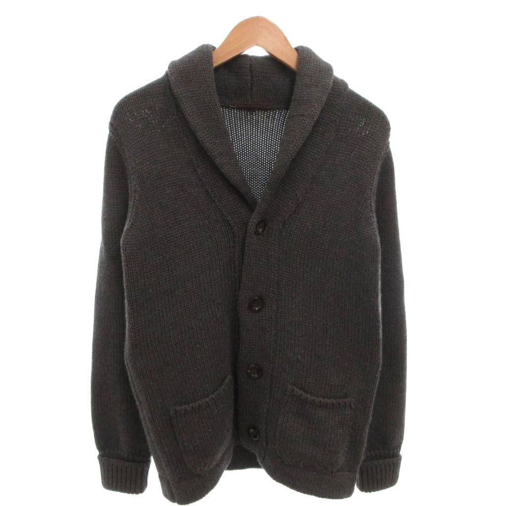 【中古】ロベルトコリーナ ROBERTO COLLINA 編み物上衣 ジレー 膝掛け色合い 羊毛 46 靉靆たる薄墨色 /FF ■GY62 メンズ 【ベクター 古着】 260405