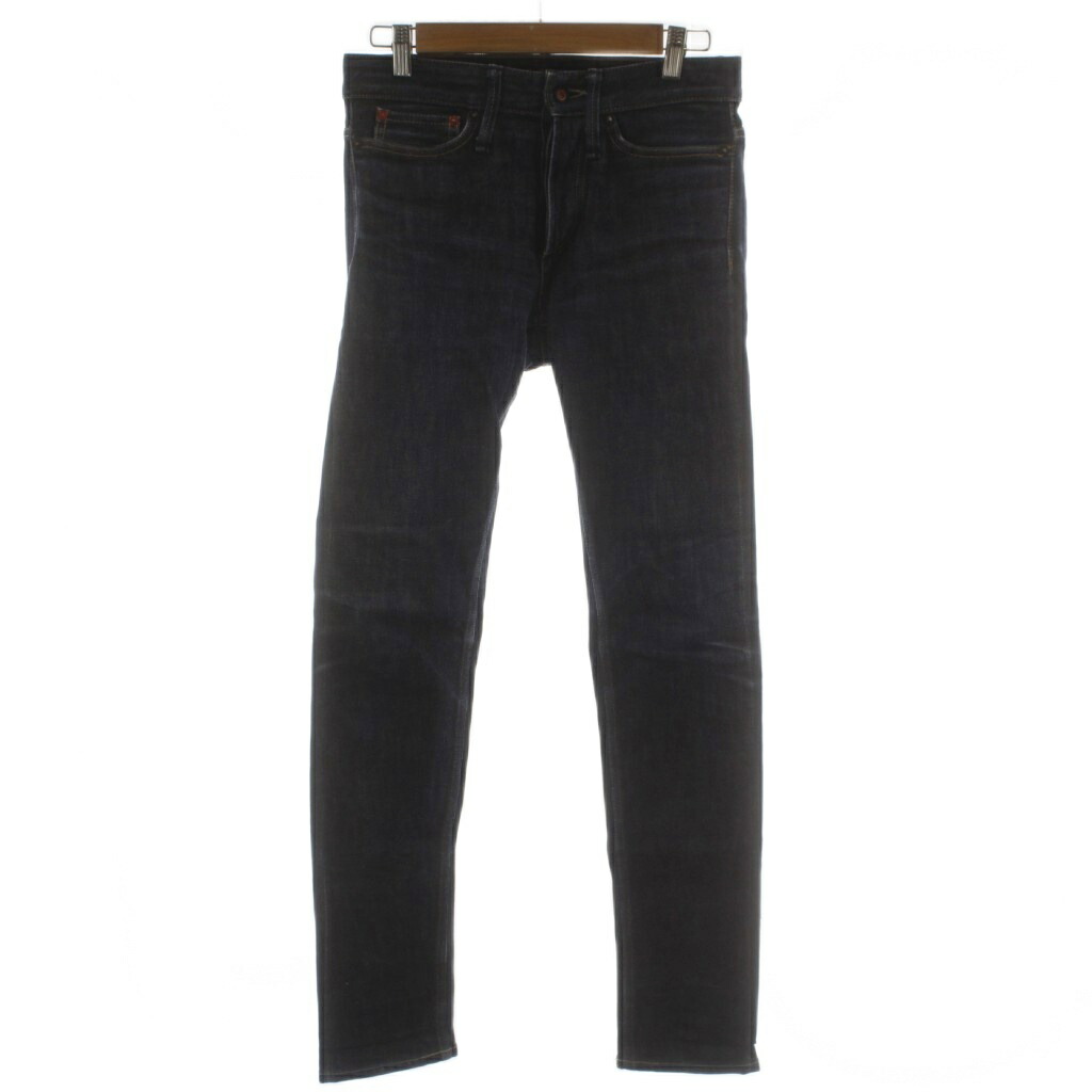 【中古】デンハム DENHAM RAZOR SLIM FIT デニム ジーンズ W27 青 ブルー 無地 スキニーフィット 長ズボン 01-16-11-11-049 /GG ■ECD003 メンズ 【ベクトル 古着】 260406