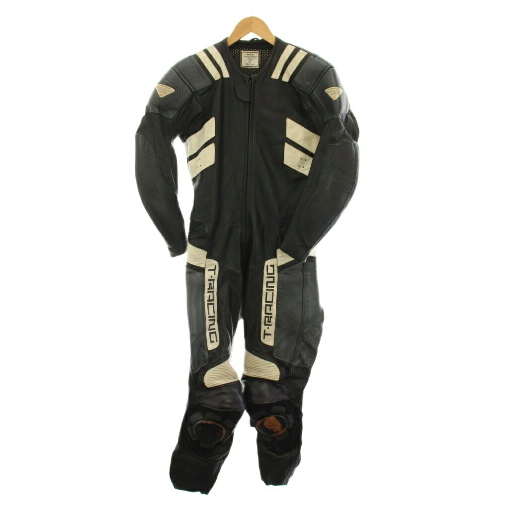 【中古】T-RACING 一ころ ライディングコスチューム 飛び降りる背広 M 黒 黒いこと /YM ■ECD003 メンズ 【ベクター 古着】 260407