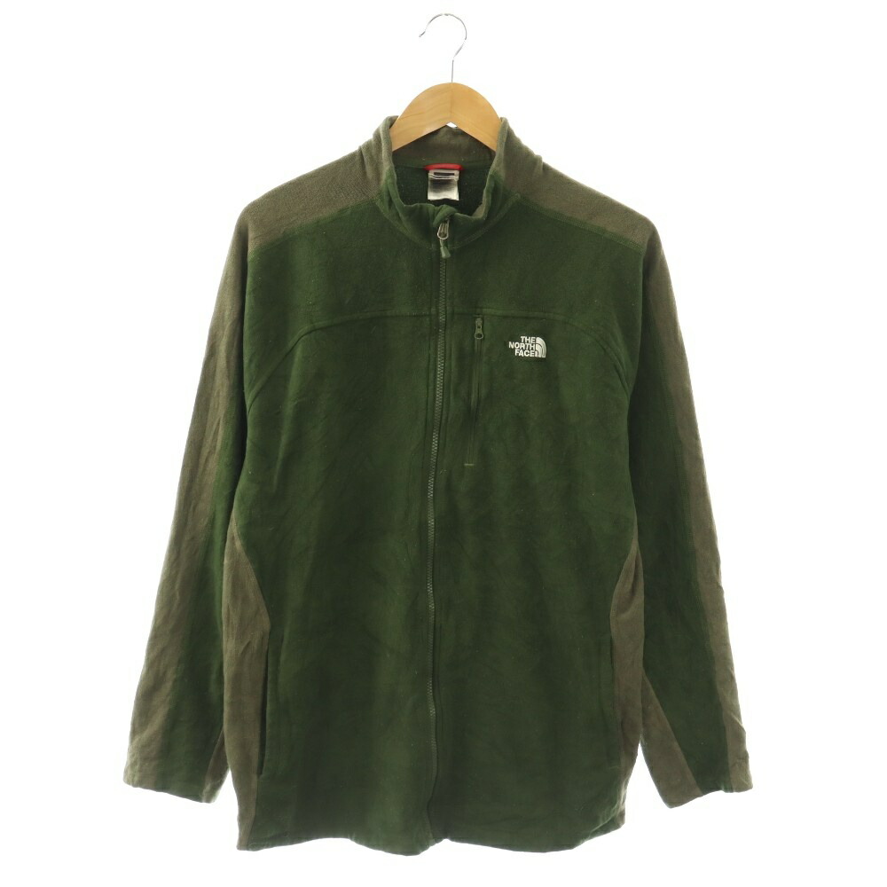 【中古】ザノースフェイス THE NORTH FACE フルジップフリースジャケット XL 緑 緑であること /SS ■os ■ECD003 メンズ 【ベクター 古着】 260406