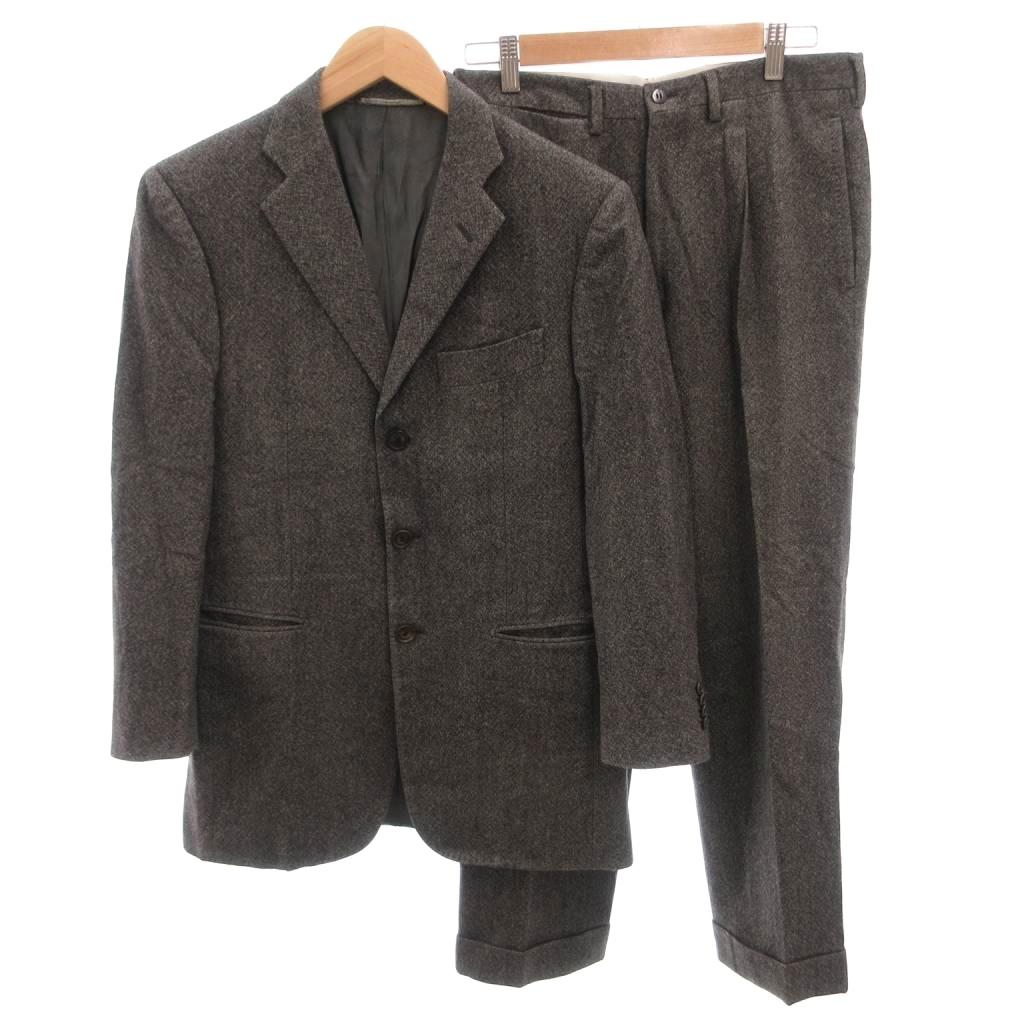 【中古】サルトリオ SARTORIO スーツ セットアップ シングル ビジネス ジャケット パンツ ウール グレー /FF ■GY62 メンズ 【ベクトル 古着】 260411