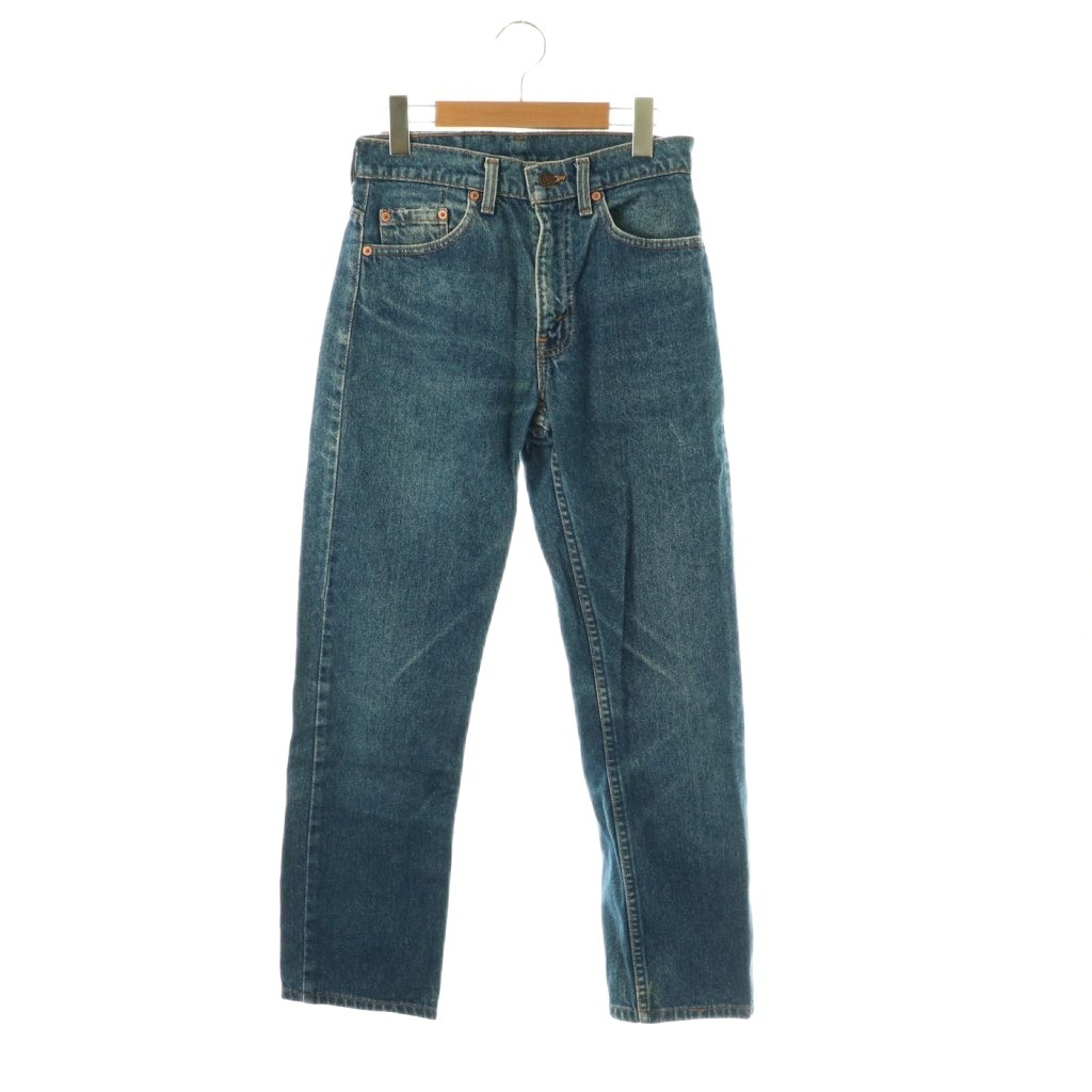 【中古】リーバイス Levi デニムパンツ ジーンズ ジッパーフライ ストレート W28 L34 インディゴブルー /DO ■ECA004 レディース 【ベクトル 古着】 260421