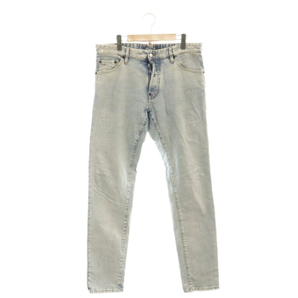 【中古】ディースクエアード DSQUARED2 STONEWASHED COOL GUY JEANS ジーンズ デニムパンツ ボタンフライ 50 ライトブルー S71LB0711 S30663 /DO ■GY62 メンズ 【ベクトル 古着】 260507｜ブランド古着の買取販売ベクトル