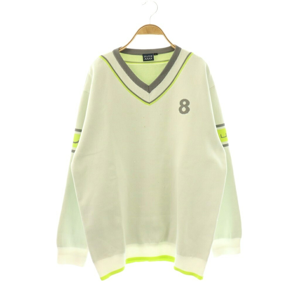 【中古】ムータ muta 汗水 長袖 7 象牙色 薄墨色 黄色 /DO ■GY62 メンズ 【ベクター 古着】 260423