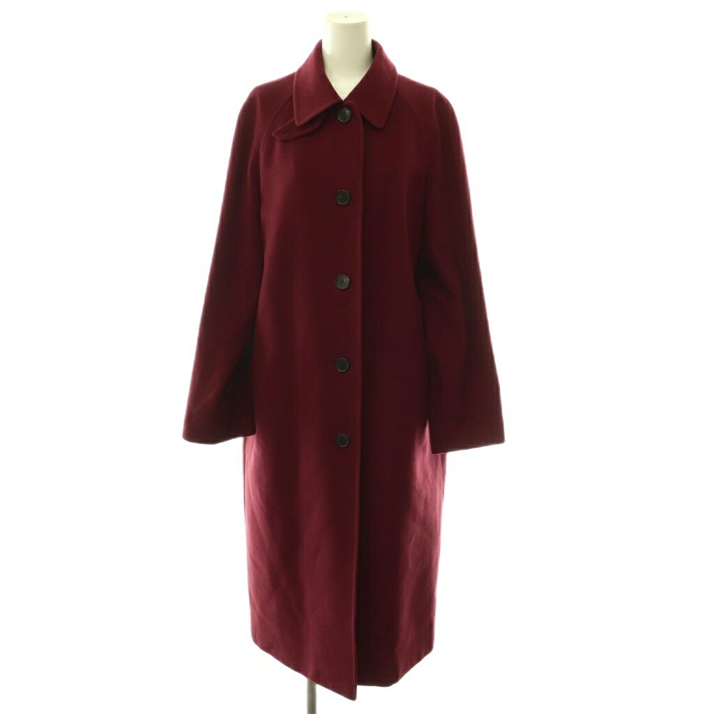 【中古】ヘルノ HERNO カシミヤ ロング コート アウター ステンカラー 42 ボルドー /CX ■GY62 レディース 【ベクトル 古着】 260606｜ブランド古着の買取販売ベクトル