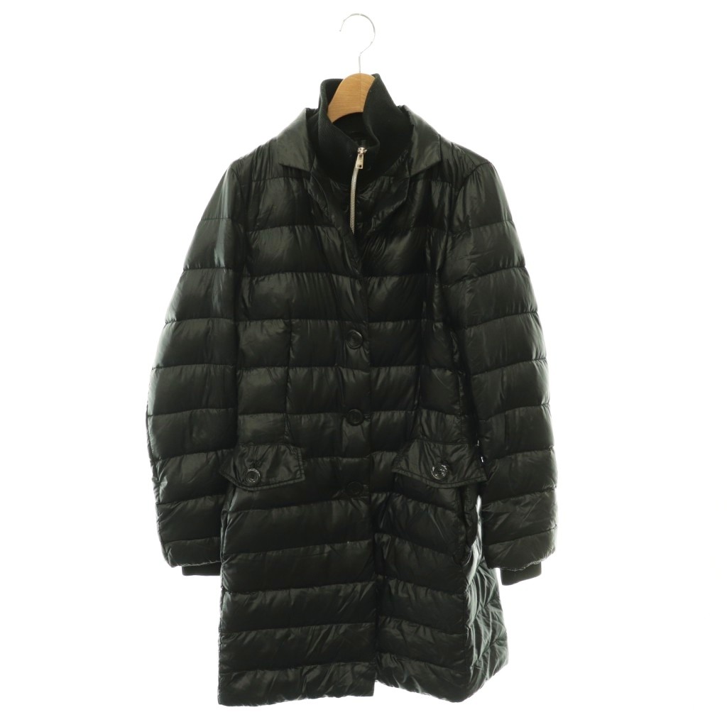 【中古】地獄ノ HERNO 落ち込む厚地の外套 フェイクレイヤード 40 黒いこと /ES ■GY62 レディース 【ベクター 古着】 260528