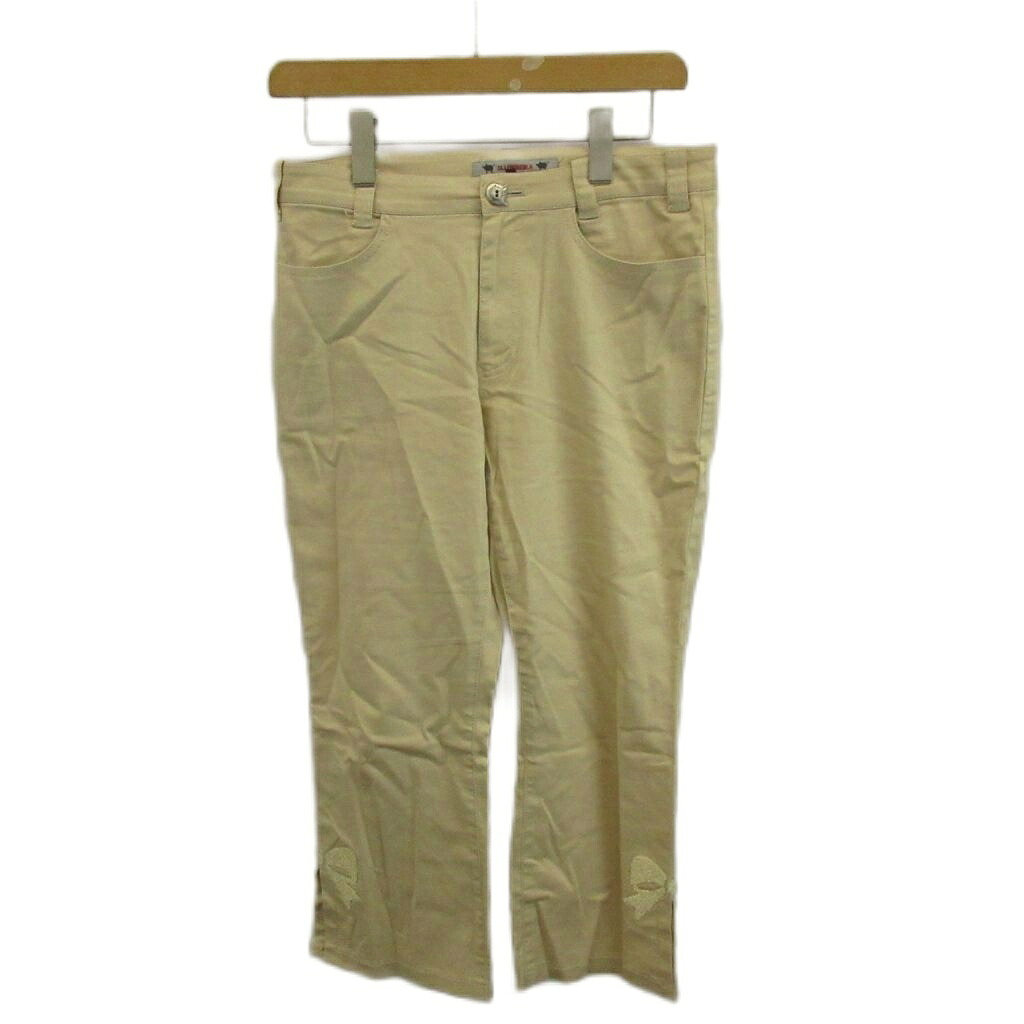 【中古】オレボレブラ OLLEBOREBLA クロップドパンツ 麻 リネン M ベージュ 無地 /SH ■GY53 レディース 【ベクトル 古着】 260608|ブランド古着の買取販売ベクトル
