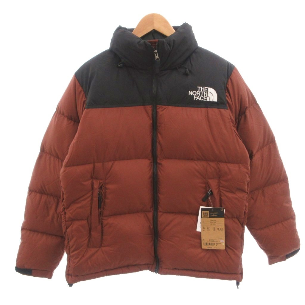 【中古】未使用品 ザノースフェイス THE NORTH FACE タグ付き ヌプシジャケット ブルゾン ダウン ロゴ刺繍 M 茶 ブラウン /FF ■GY53 メンズ 【ベクトル 古着】 260607|ブランド古着の買取販売ベクトル
