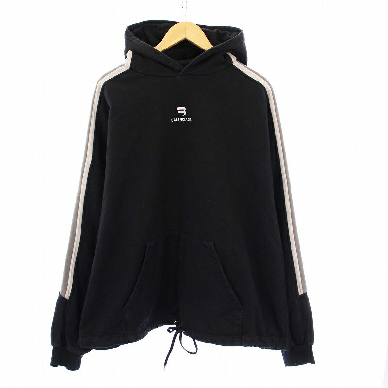 [むぎちゃん]【21AW・美品】バレンシアガ/パーカー/ピクセルBBロゴ 楽天市場】BALENCIAGA バレンシアガ パーカー サイズ:L 21AW