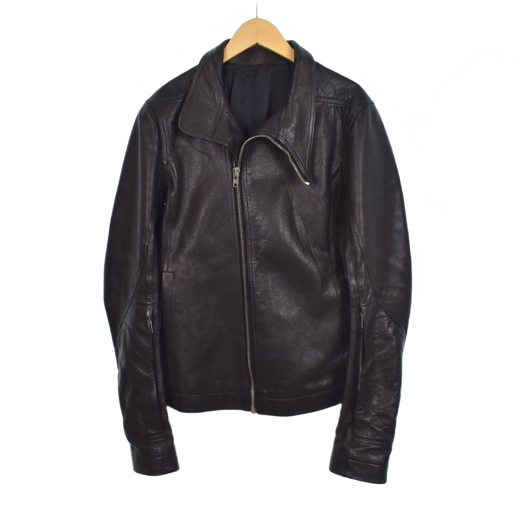 楽天市場】Rick Owens ラムレザー ライダース ジャケット 38