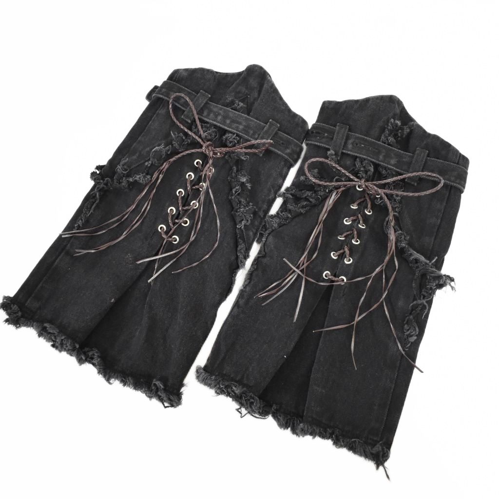【中古】JUN/NAKAYAMA 24FW WESTERN LEG COVER レッグカバー レッグウォーマー 黒 ブラック メンズ 【ベクトル 古着】 250930