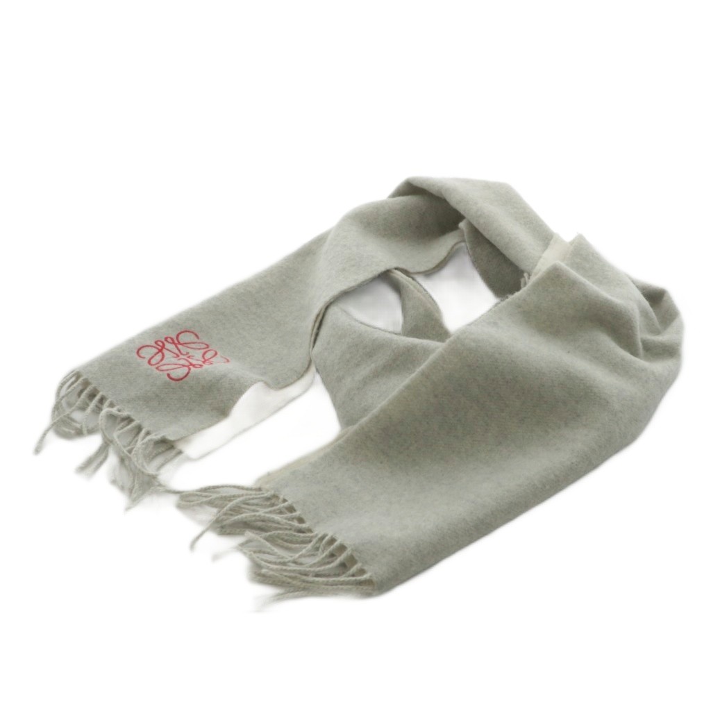 楽天市場】【中古】ロエベ LOEWE アナグラム マフラー リバーシブル