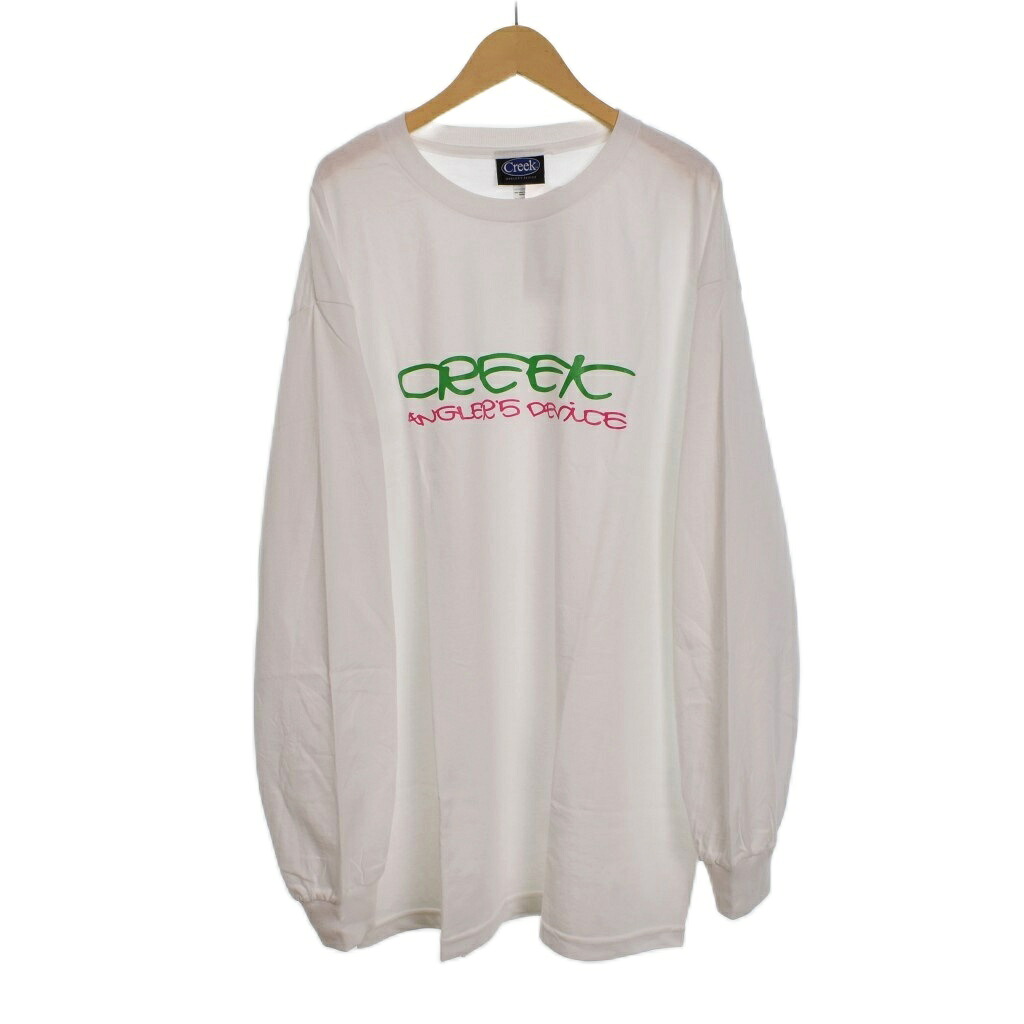 【中古】未使用品 クリークアングラーズデバイス Creek Angler's Device Tシャツ 長袖 ロンT ロゴ プリント XL 白 ホワイト メンズ 【ベクトル 古着】 251122