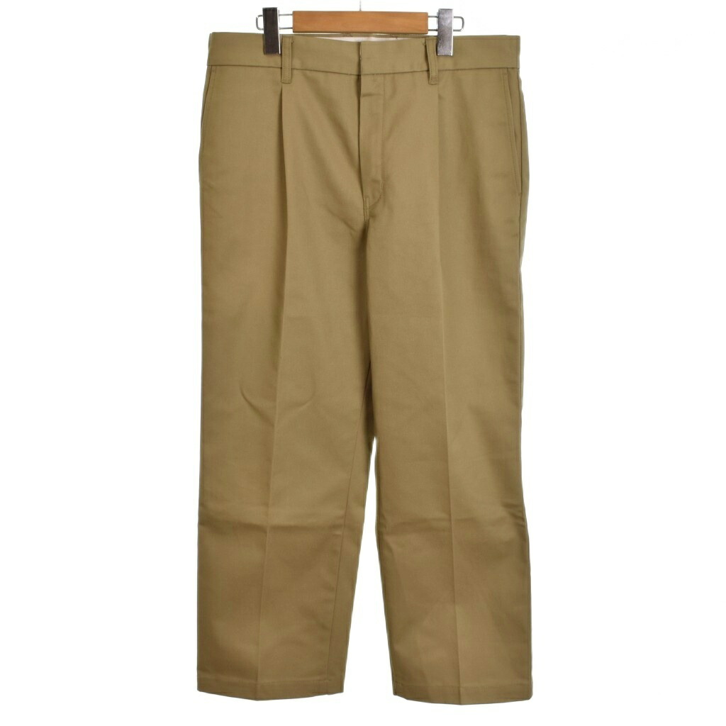 【中古】ワコマリア WACKO MARIA ディッキーズ DICKIES 22AW PLEATED TROUSERS BEIGE チノパン ワークパンツ ベージュ DICKIES-WM-PT11 メンズ 【ベクトル 古着】 251207