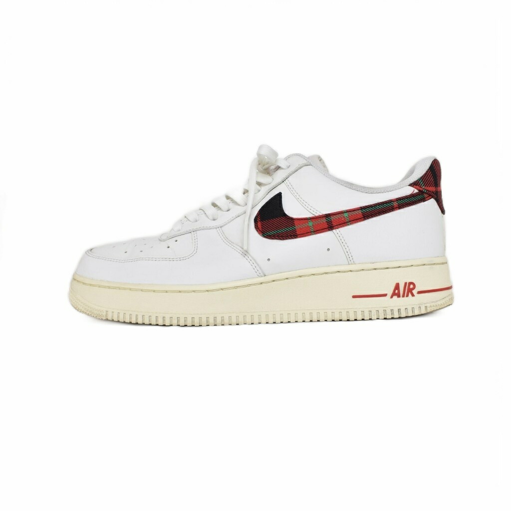 【中古】ナイキ NIKE Air Force 1 Low Plaid 空軍1 置き目 プレイド スニーカー US10.5 白 白いこと DV0789-100 ■GY51 メンズ 【ベクター 古着】 260114