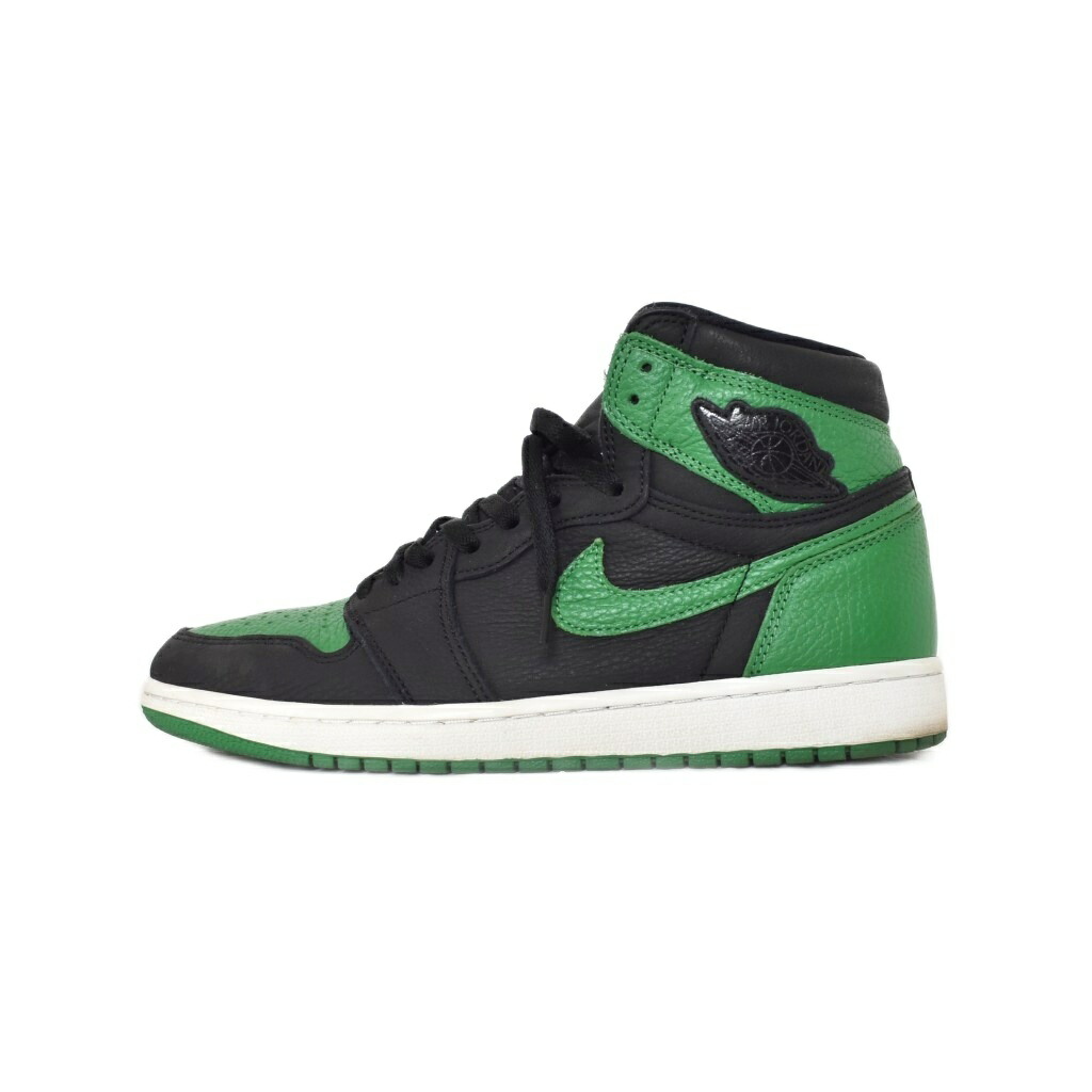 【中古】ナイキ NIKE Air Jordan 1 Retro High OG Black Pine Green 2020 エアジョーダン1 レトロ 御機嫌 黒いこと パイン緑であること スニーカー US10 黒 黒いこと 緑 緑であること 555088-030 ■GY51 メンズ 【ベクター 古着】 260115