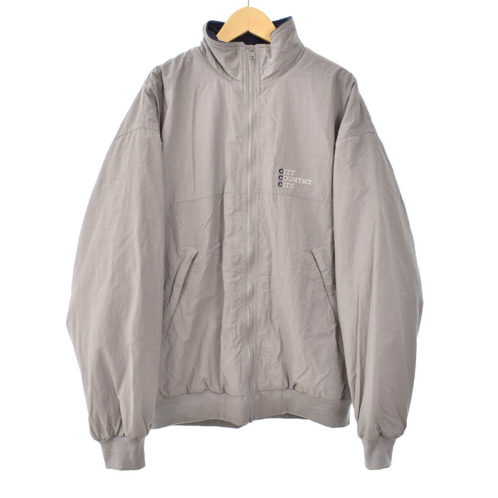 【中古】シティーカントリーシティー city country city 23SS FLEECE LINED NYLON JACKET フリース ナイロン ジャケット ブルゾン L グレー CCC-231J001 ☆AA★ メンズ 【ベクトル 古着】 260122 10,147円