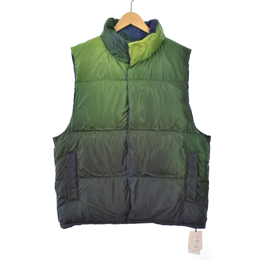 【中古】未使用品 シュタイン stein DOWN PADDED VEST ダウンベスト S 緑 グリーン ST.620 ☆AA★ メンズ 【ベクトル 古着】 260122