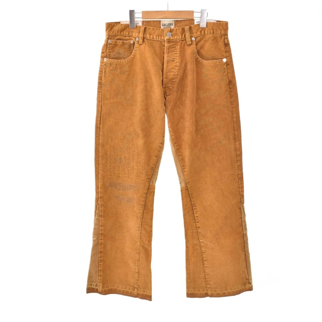 【中古】未使用品 ギャラリーデプト GALLERY DEPT 25SS CORDUROY LA FLARE コーデュロイ フレアパンツ 32/32 茶 ブラウン CLF-5011 ☆AA★ メンズ 【ベクトル 古着】 260128