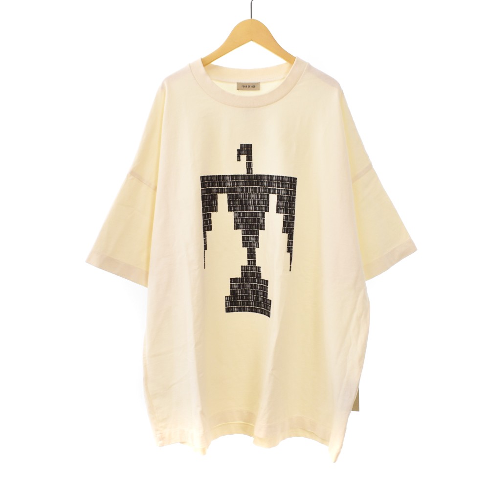 【中古】エフオージー フィアオブゴッド FOG FEAR OF GOD 24AW Thunderbird Tee プルオーバー 半袖 刷り上げる L 象牙色 ☆AA★ メンズ 【ベクター 古着】 260122