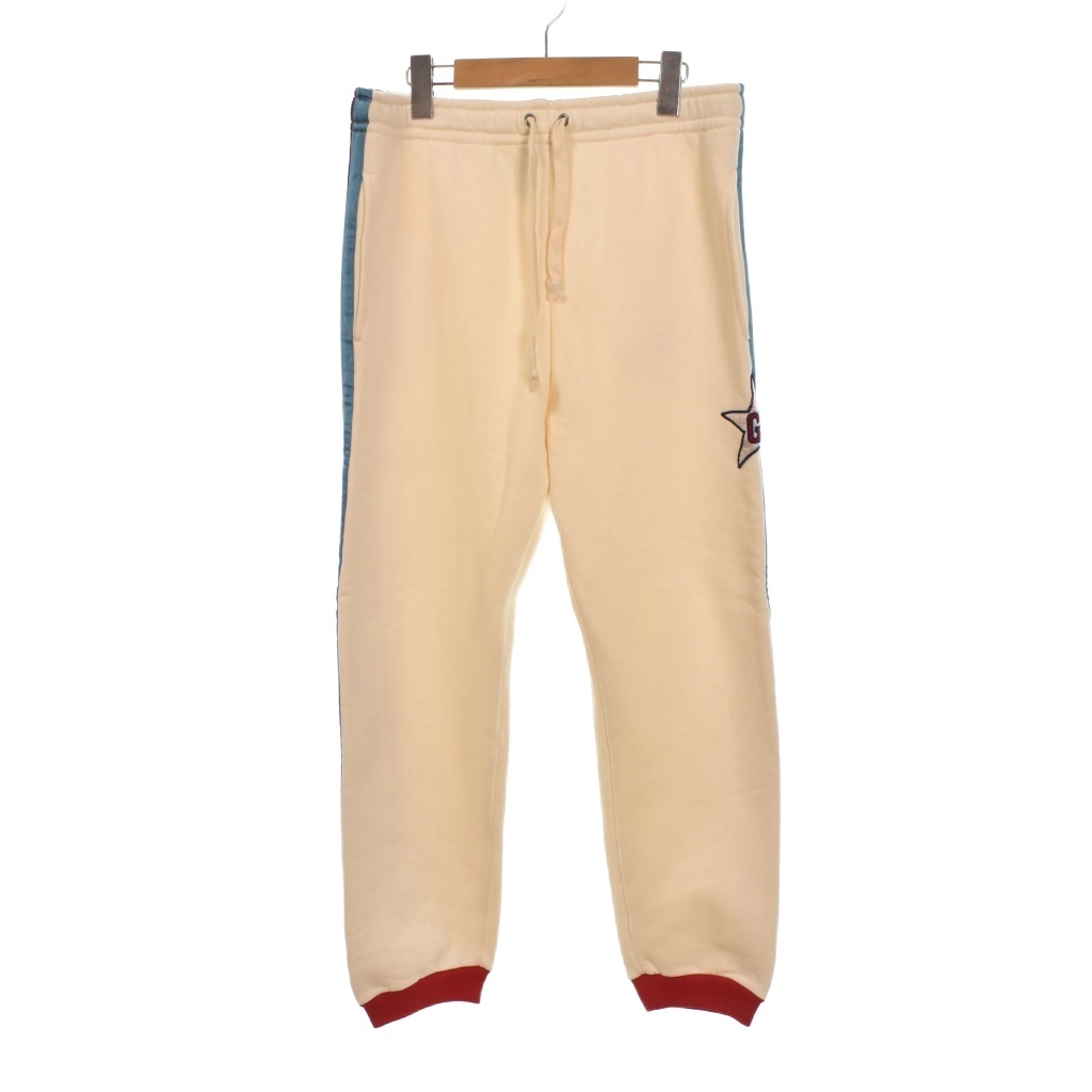 【中古】グッチ GUCCI GG サイドスター スウェットパンツ S アイボリー 576063 ☆AA★ メンズ 【ベクトル 古着】 260207|ブランド古着の買取販売ベクトル