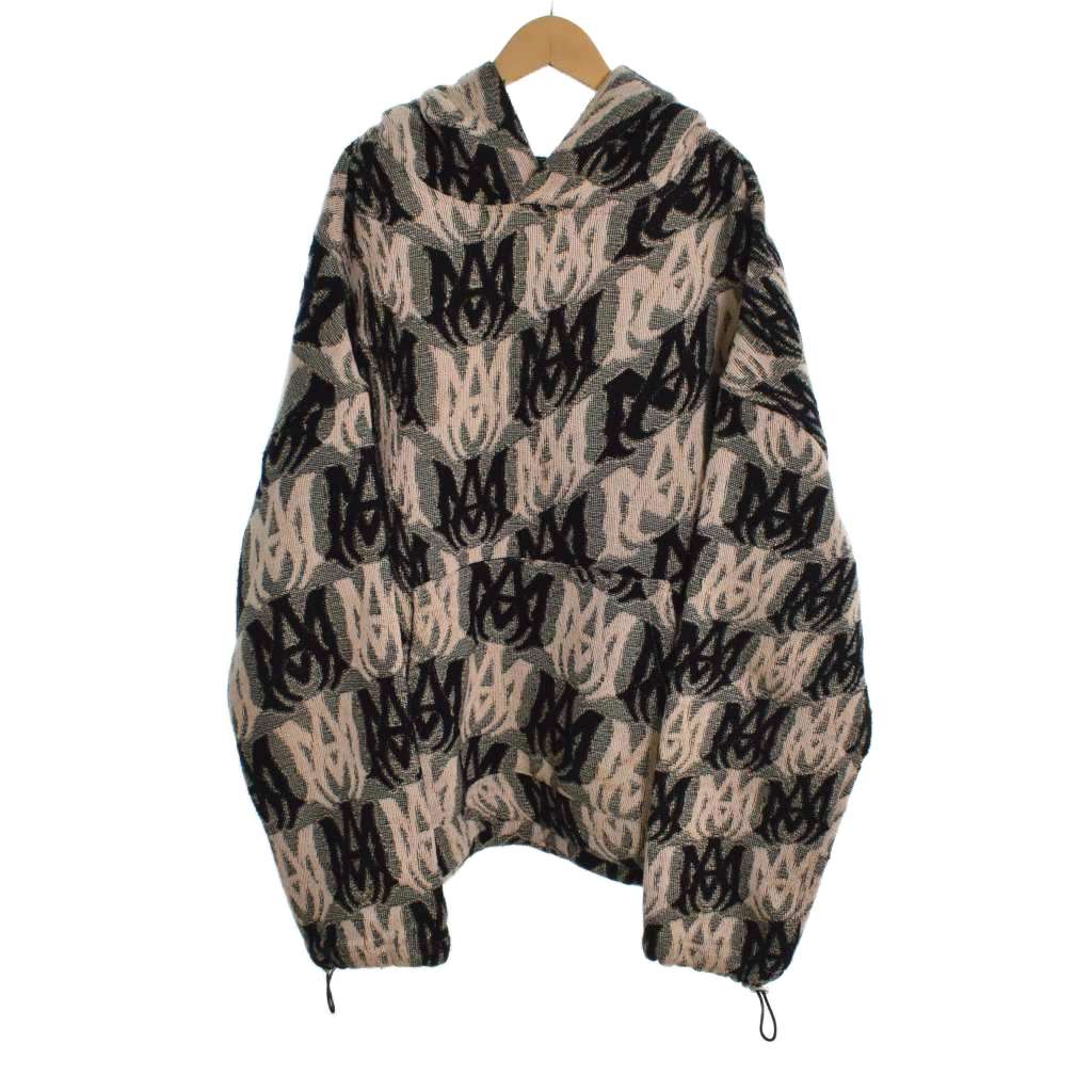 【中古】アミリ AMIRI 23AW M.A. Tapestry Hoodie タペストリー パーカー フーディー 総柄 M グレー ☆AA★ メンズ 【ベクトル 古着】 260303