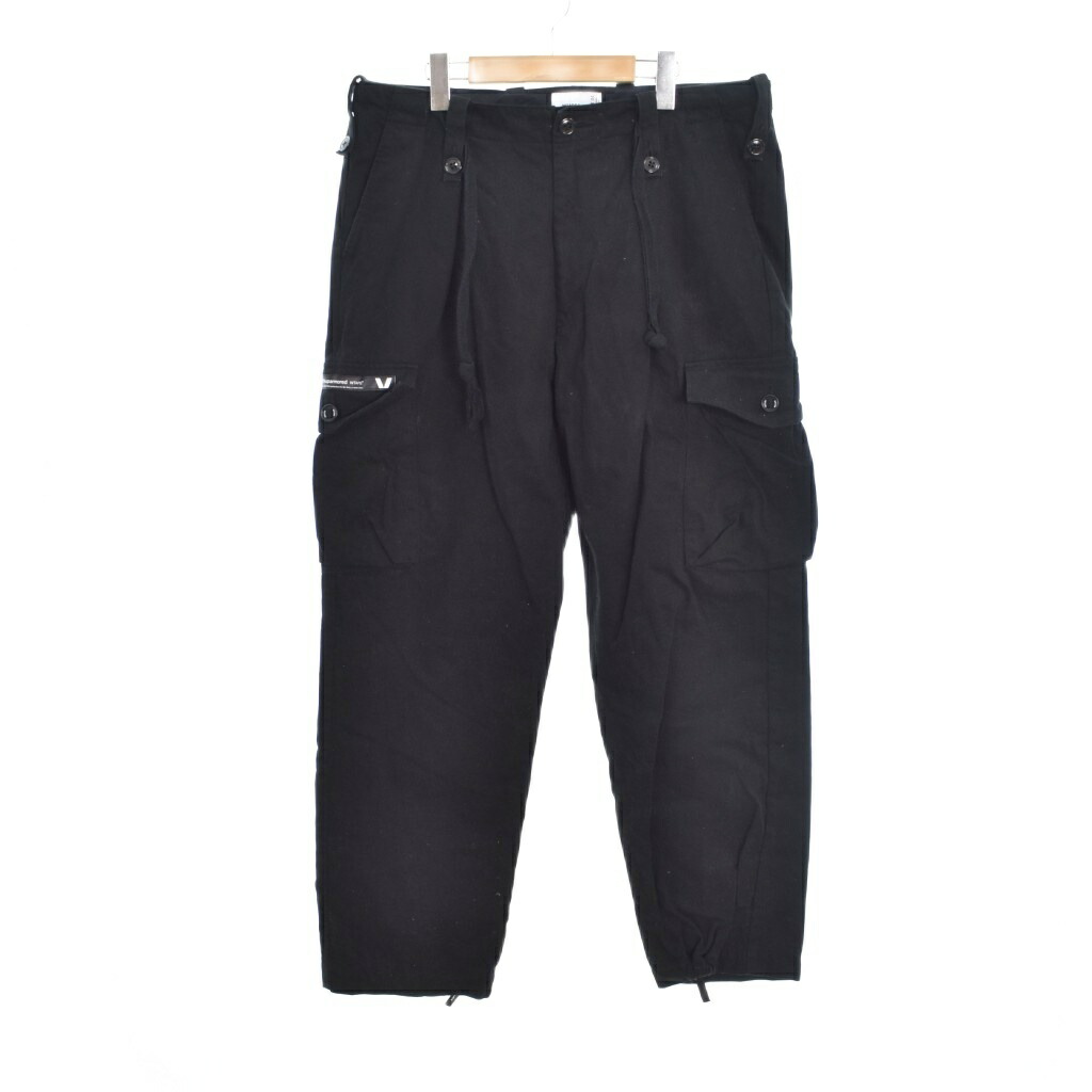 【中古】ダブルタップス WTAPS 23AW COTTON. TWILL TROUSERS コットン ツイル トラウザーズ カーゴパンツ 4 黒 ブラック 232WVDT-PTM06 メンズ 【ベクトル 古着】 260315