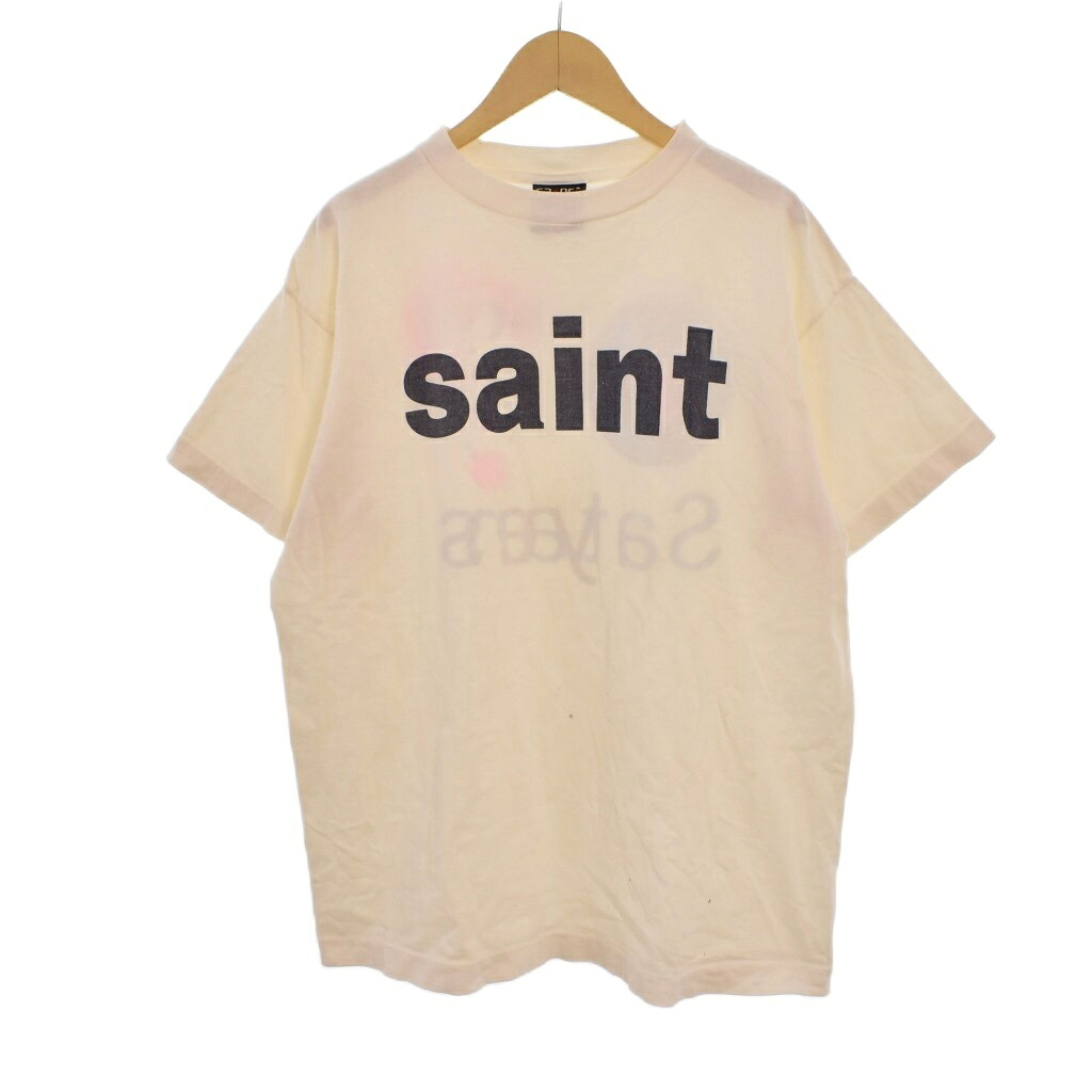 【中古】セントマイケル SAINTMICHAEL 24SS SWEET SAINT Tシャツ 半袖 プリント S 白 ホワイト SM-YS8-0000-008 【ベクトル 古着】 260323