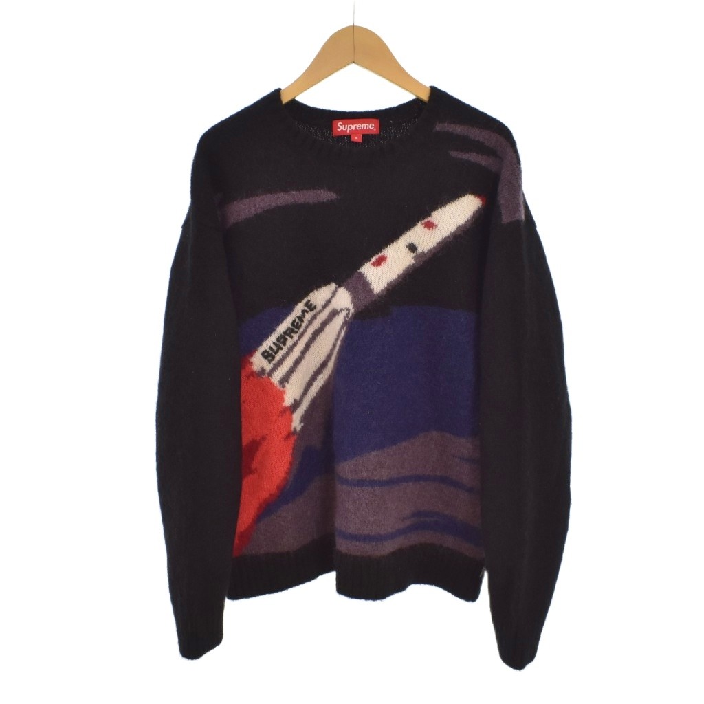 【中古】シュプリーム SUPREME 22FW Rocket Sweater ロケット ニット セーター 長袖 S 黒 ブラック メンズ 【ベクトル 古着】 260323｜ブランド古着の買取販売ベクトル