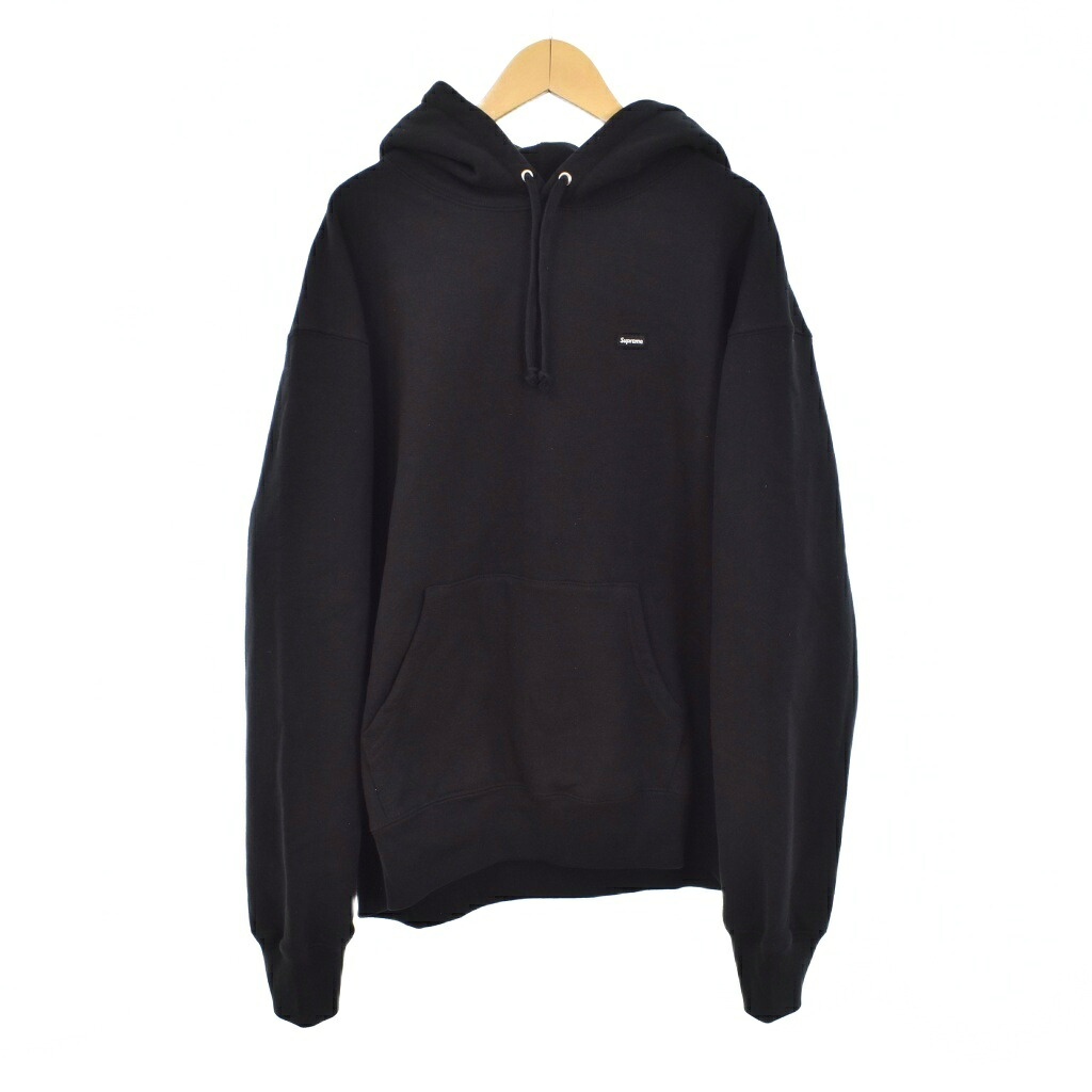 【中古】シュプリーム SUPREME 25SS Small Box Hooded Sweatshirt スモールボックスロゴ フーデッドスウェットシャツ パーカー フーディー M 黒 黒いこと メンズ 【ベクター 古着】 260414