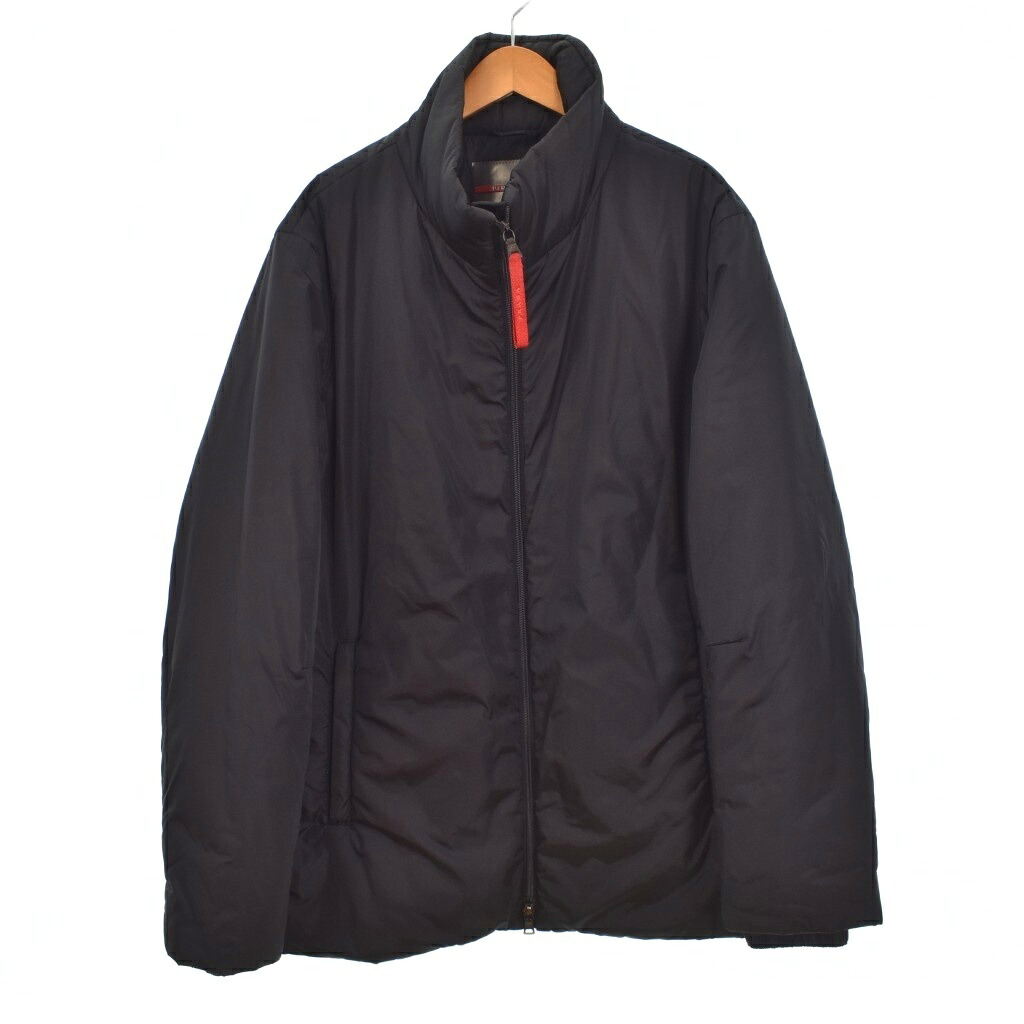 【中古】プラダスポーツ PRADA SPORT ナイロン 中綿 上衣 上衣 48 黒 黒いこと SGV293 ☆AA★ メンズ 【ベクター 古着】 260511