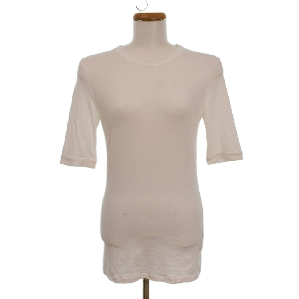 【中古】ブルネロクチネリ BRUNELLO CUCINELLI Ｔシャツ 半袖 無地 ビジュー 伝達ルート石ころ 労働者の一団素っ首 ティーシャツ M 白 白いこと 16111MOT18B0160 レディース 【ベクター 古着】 260521
