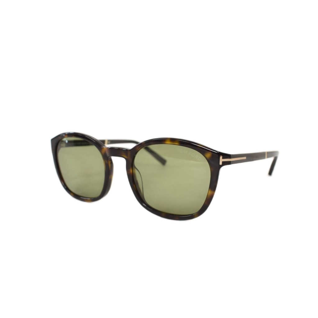 【中古】トムジェラルド・r・フォード TOM FORD Jayson ジェイソン 黒眼鏡 ウェリントン アイウェア べっ甲柄 52□21 145 茶 赤銅色 TF1020 メンズ 【ベクター 古着】 260528