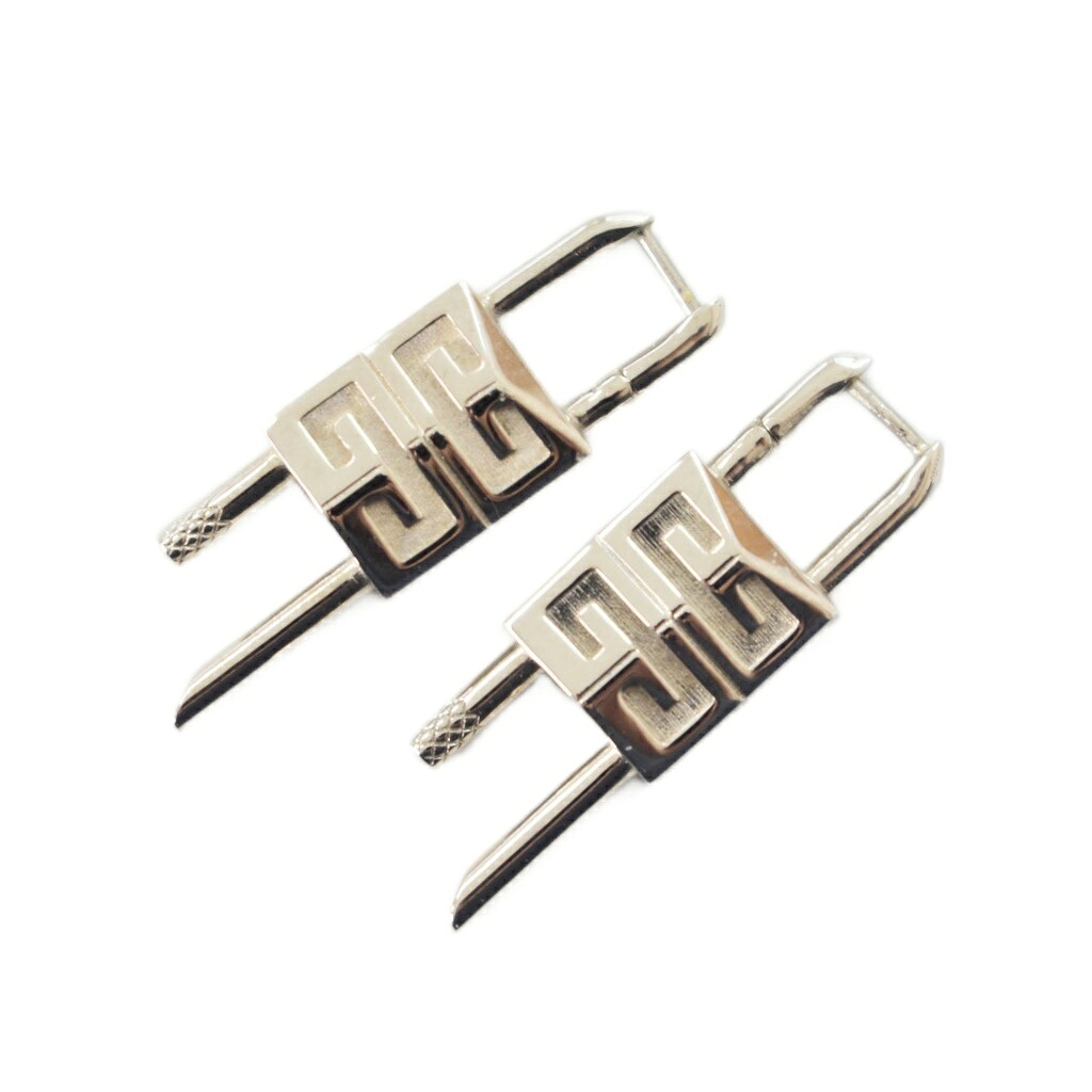 【中古】ジバンシィ GIVENCHY 南京錠画題 U鍵を掛ける ピアス 付属物 しろがね色色つや ☆AA★ メンズ 【ベクター 古着】 260528