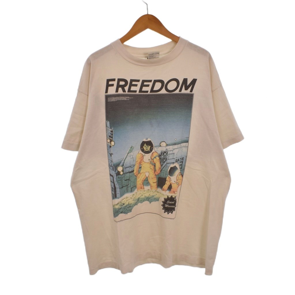 【中古】仙マイケル SAINTMICHAEL 24SS FREEDOM FD-SS TEE ASTRO WHITE ティーシャツ 半袖 刷り上げる M 白 白いこと SM-YS8-0000-C22 メンズ 【ベクター 古着】 260606