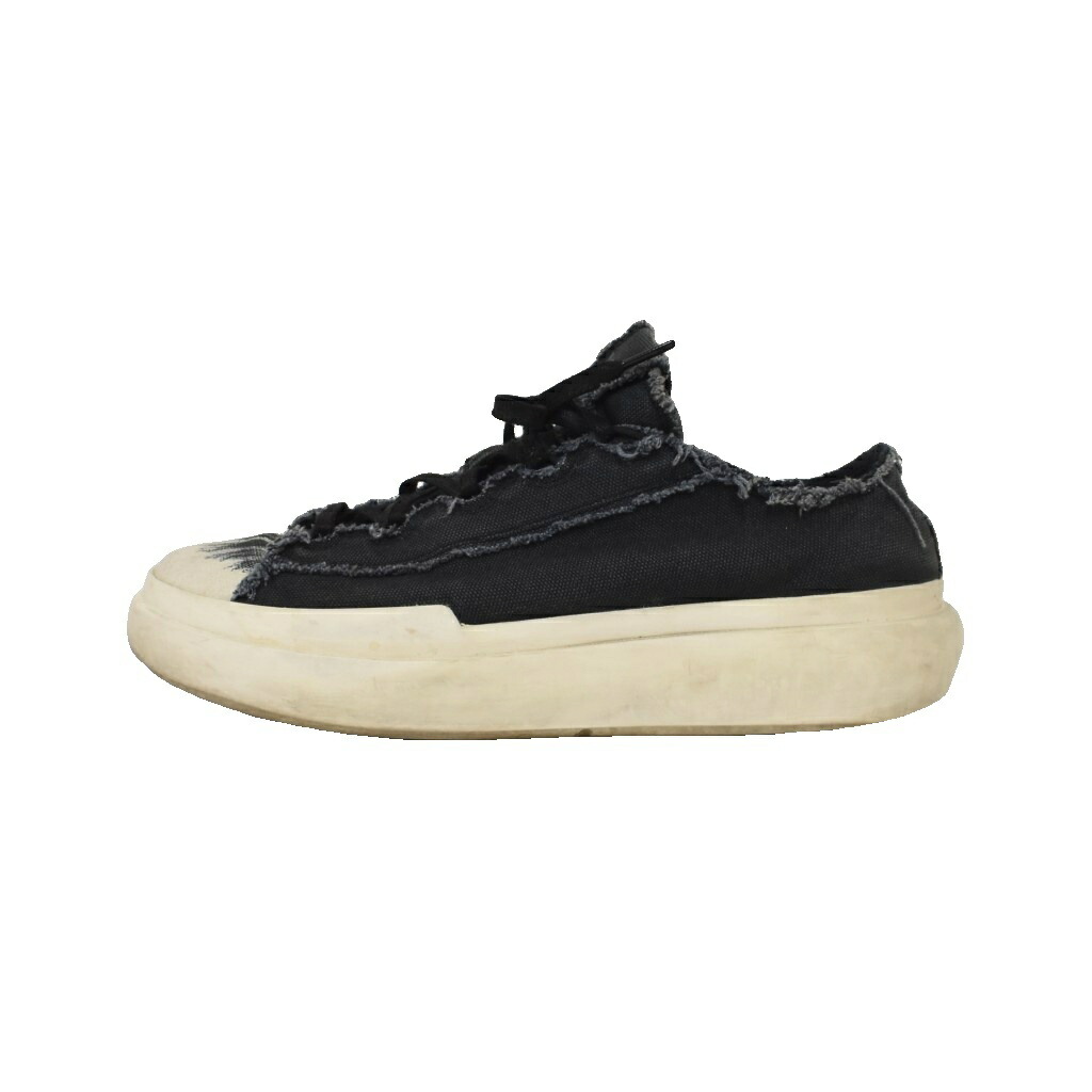 【中古】ワイスロバート・エドワード・リー Y-3 NIZZA LOW ローカットスニーカー 帆布 US9 27糎 黒黒いこと 白 白いこと IF7790 メンズ 【ベクター 古着】 260606
