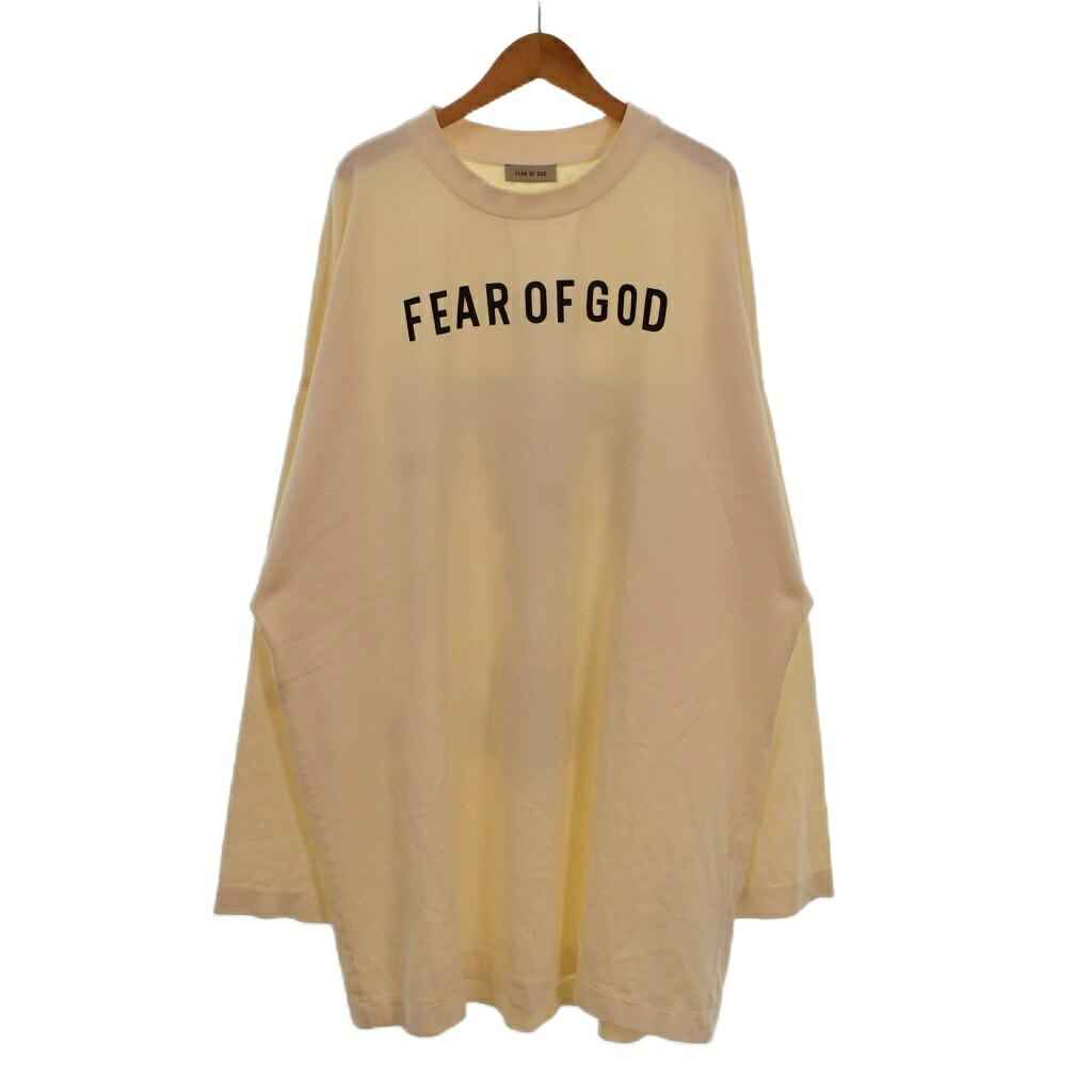 【中古】フィアオブゴッド Fear of God Thunderbird Tシャツ 長袖 ロンT サンダーバード ロゴプリント クルーネック L アイボリー 白 ホワイト メンズ 【ベクトル 古着】 260706｜ブランド古着の買取販売ベクトル