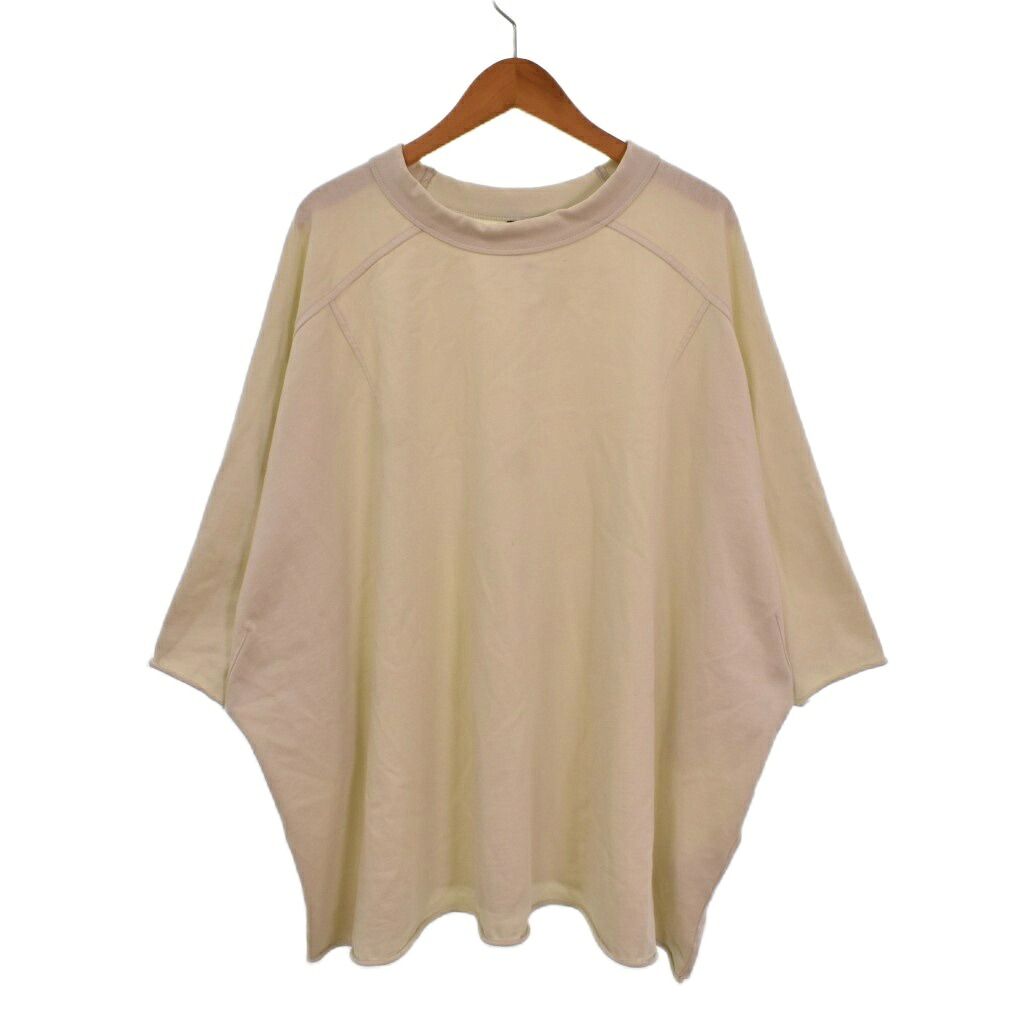 【中古】エンタイアスタジオ entire studio HEAVY DART SHORT SLEEVE TEE Tシャツ クルーネック 切りっぱなし仕様 無地 XL アイボリー 白 ホワイト ES2487 メンズ 【ベクトル 古着】 260706｜ブランド古着の買取販売ベクトル