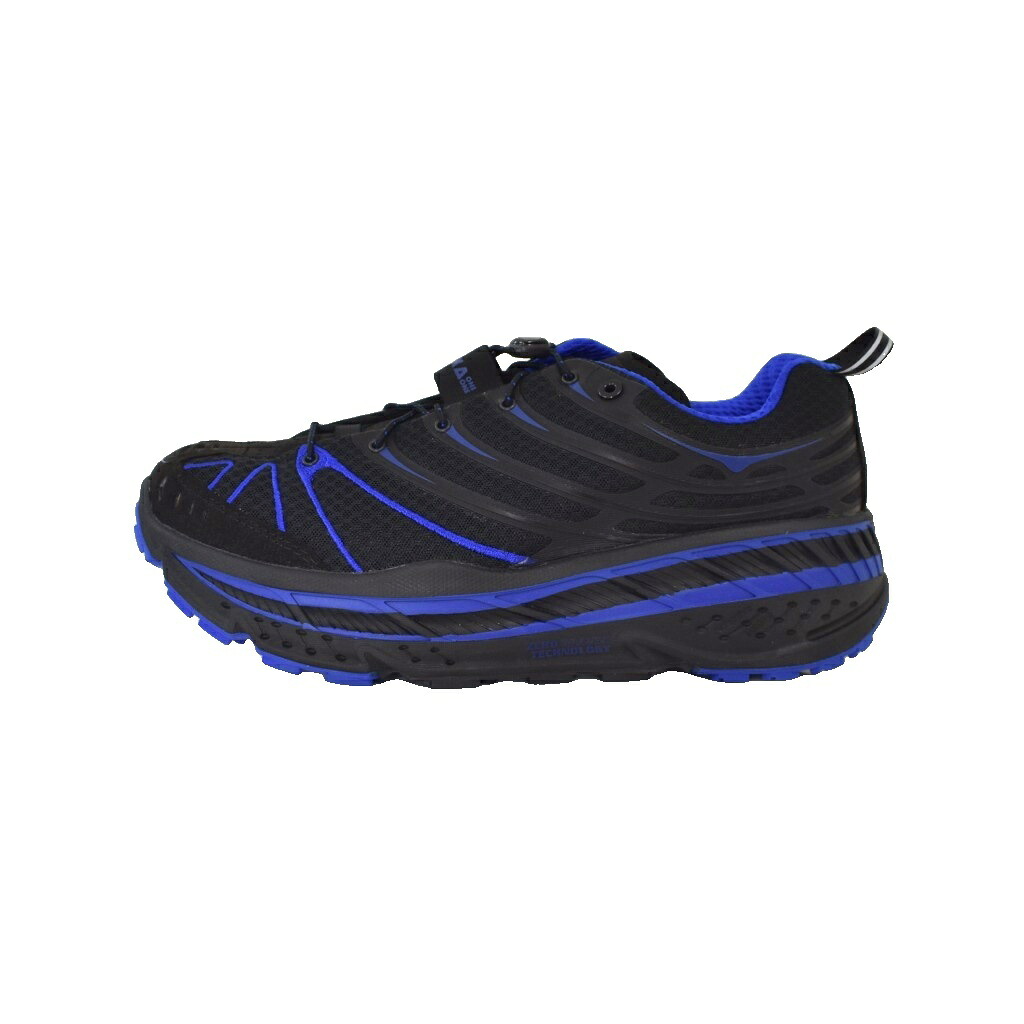 【中古】ホカオネオネ HOKA ONE ONE U STINSON EVO OG BLACK ULTRAMARINE ローカットスニーカー スティンソン エボ 厚底 30cm 黒 ブラック 青 ブルー 1155350/BLTR メンズ 【ベクトル 古着】 260711|ブランド古着の買取販売ベクトル