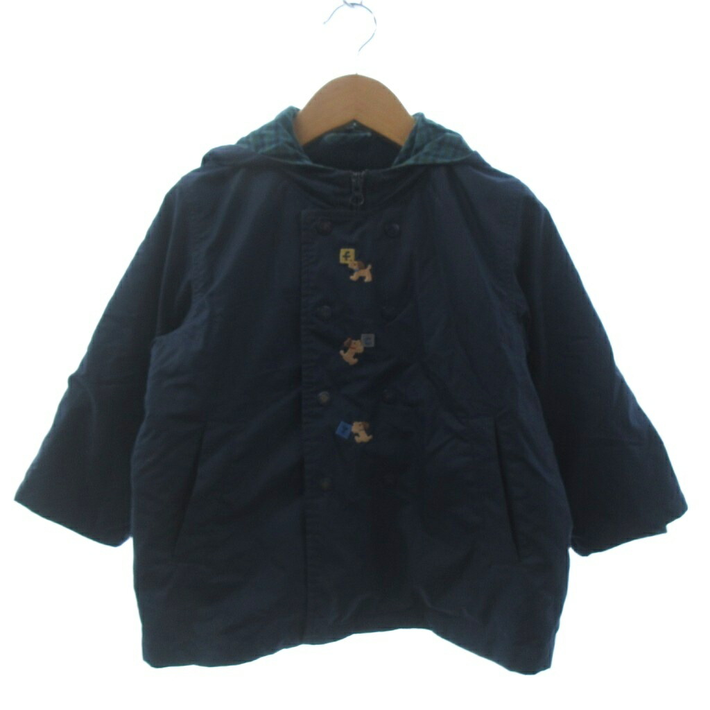 楽天市場】【familiar】ファミリア チェック ウールコート 赤 120cm