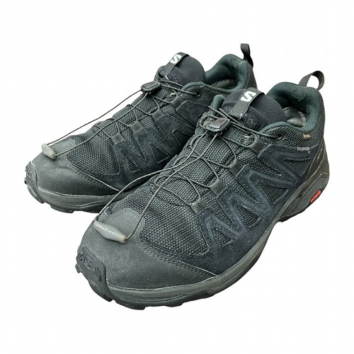 【中古】サロモン Salomon X WARD LEATHER GTX GORE-TEX ゴアテックス スニーカー 黒 ラック 27.0cm 471823 メンズ 【ベクトル 古着】 250803