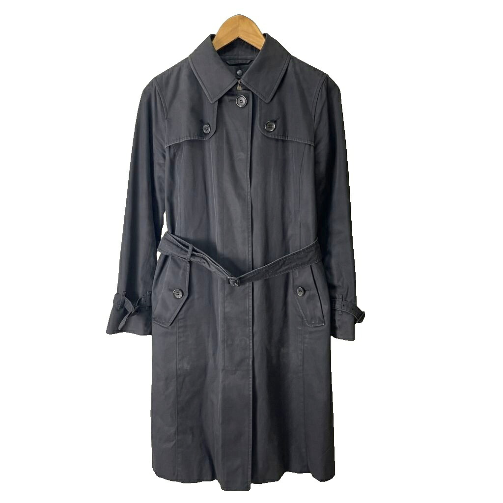 【中古】赤ちょうちんバリー 英国の首都 BURBERRY LONDON トレンチコート ラインドライブ付き添い人 ノバチェック ロング 9 黒 黒いこと メンズ 【ベクター 古着】 250930