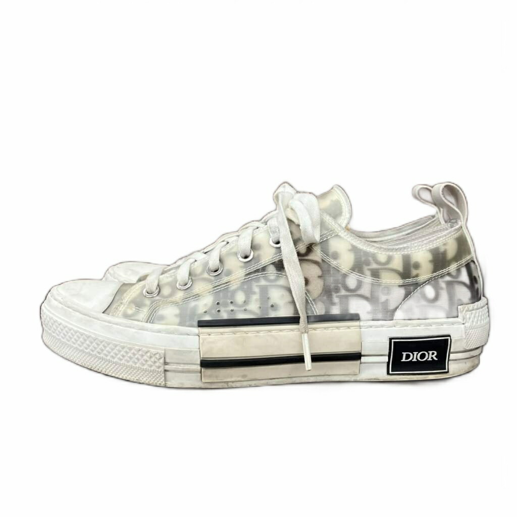 【中古】クリスチャンディオール Dior トロッターロゴ 置き目とり捨てる スニーカー シューズ 靴 39 24.5-25糎 白いこと 米国海軍 ☆AA★ レディース 【ベクター 古着】 251028