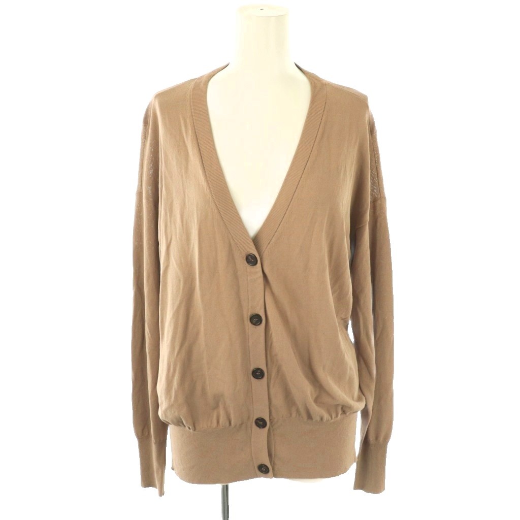 【中古】マルタンマルジェラ 1 Martin Margiela 1 バックオープン レーヨンカーディガン ニット 長袖 XS ベージュ /HK ■OS ■SH レディース 【ベクトル 古着】 251129
