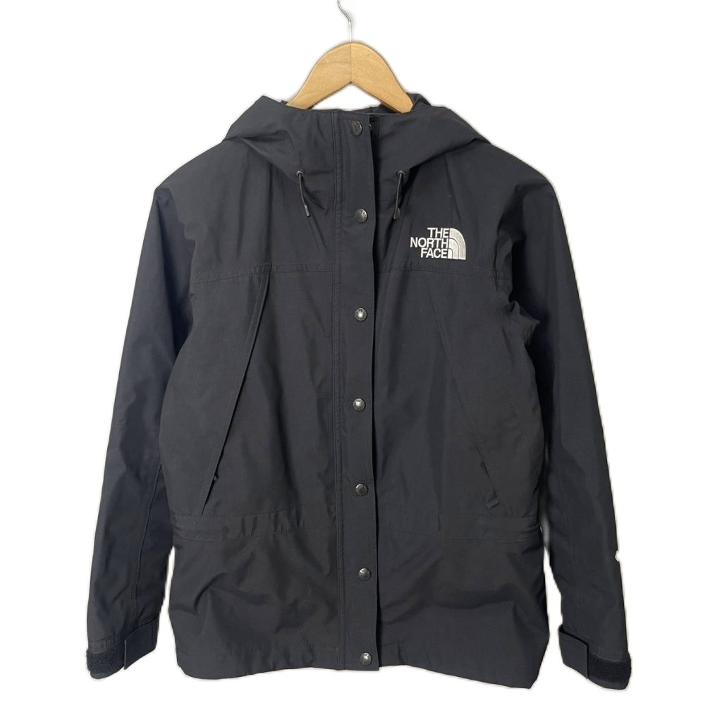 【中古】ザノースフェイス THE NORTH FACE Mountain Light Jacket  お山パーカー 上衣 ロゴタイプ NPW61831 S 黒いこと レディース 【ベクター 古着】 260313