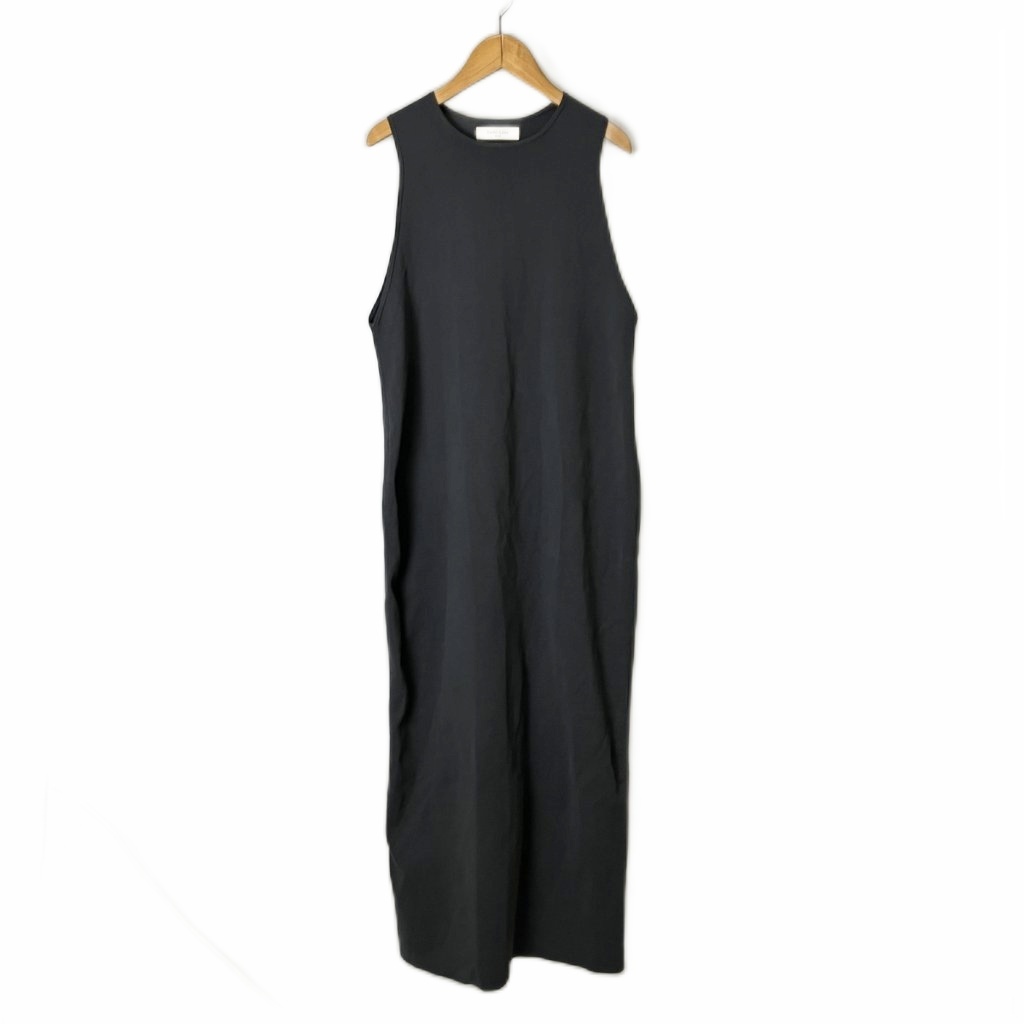 【中古】デミルクス ビームス Demi-Luxe BEAMS ノースリーブ ニット ワンピース ロング丈 グレー レディース 【ベクトル 古着】 260104